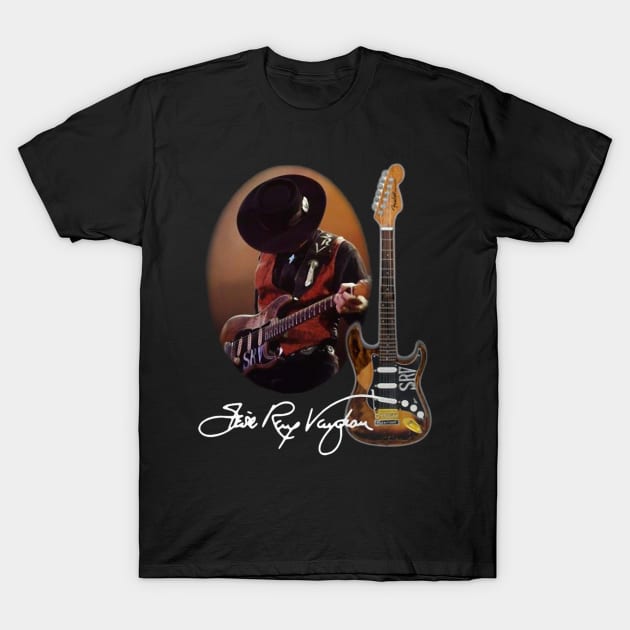 Stevie Ray Vaughan T-Shirt by xnewsomefiles